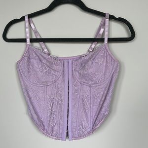 Purple corset top